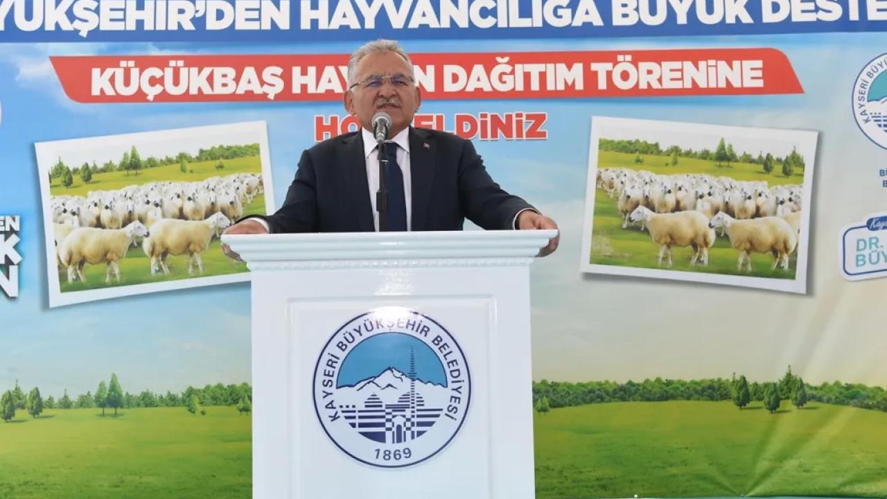 Başkan Büyükkılıç’tan 9 bin 788 besicinin su faturasına 16 milyon TL’lik destek