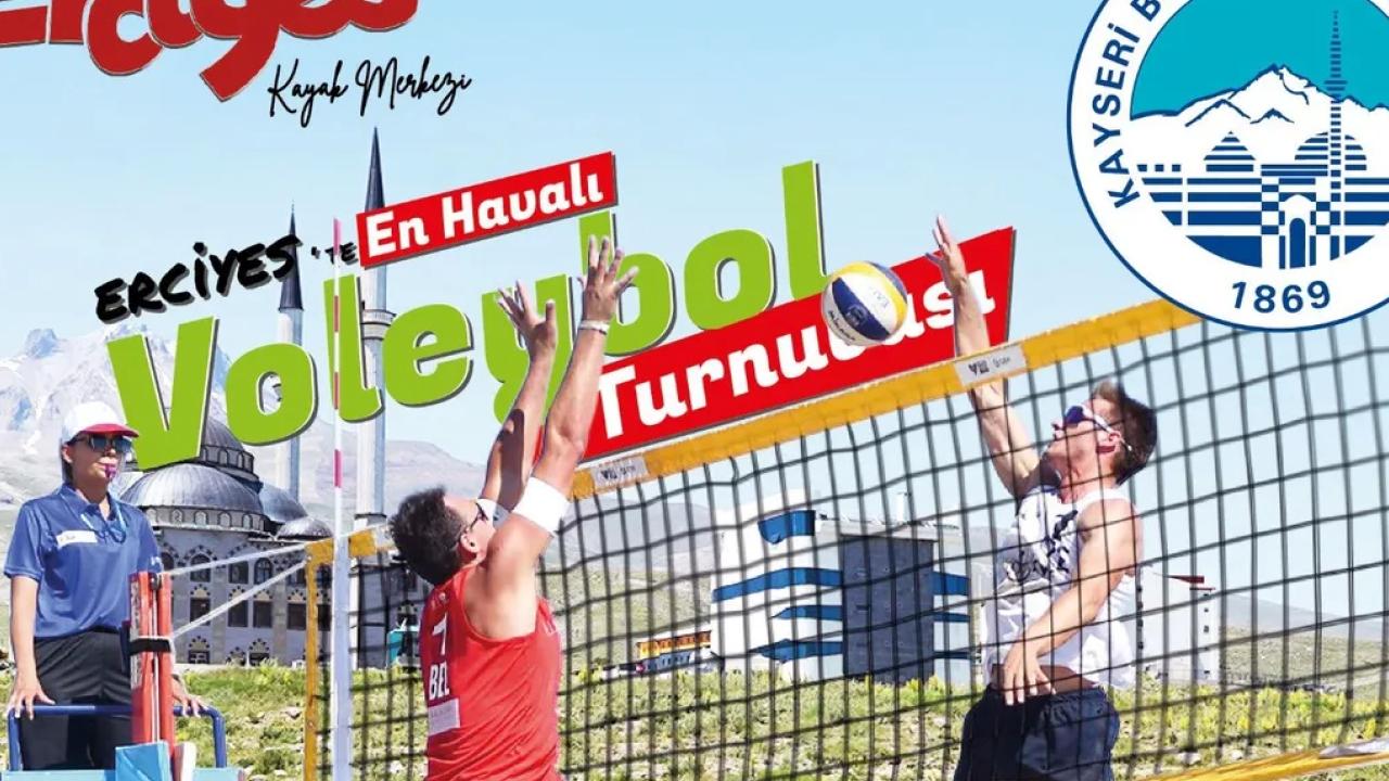 Erciyes’te en havalı voleybol turnuvası